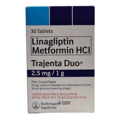 TRAJENTA DUO Trajenta Duo 2.5Mg/1G Fct Sold Per Piece [PRESCRIPTION REQUIRED]