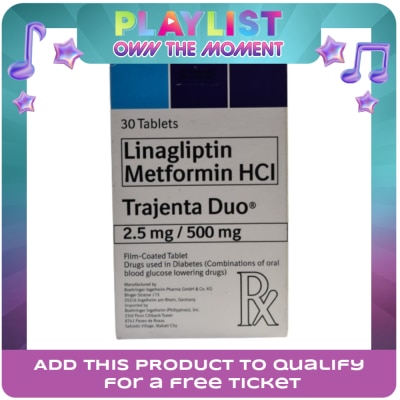 TRAJENTA DUO - Trajenta Duo 2.5Mg/500Mg Fct Sold Per Piece [PRESCRIPTION REQUIRED]