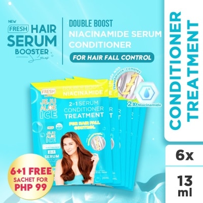 FRESH - Hairlab Jeju Aloe Ice Double Boost Niacinamide 2 in 1 Serum Conditioner Treatment 20mlx6s