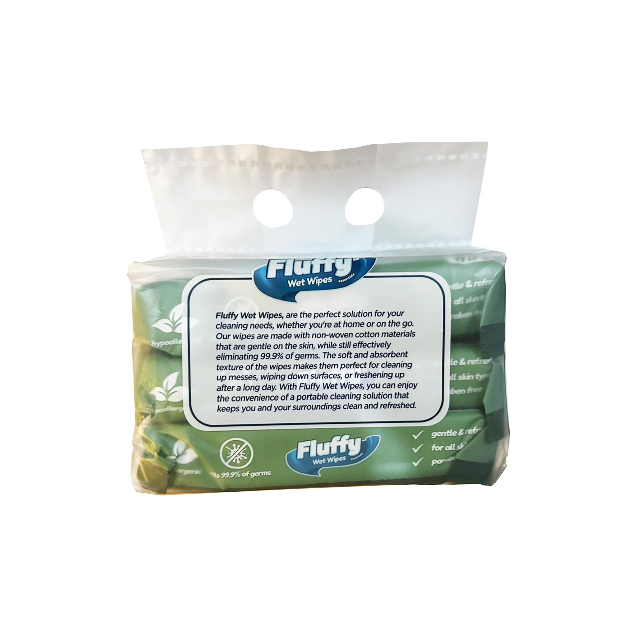 FLUFFY Wet Wipes Essentials 30s x3