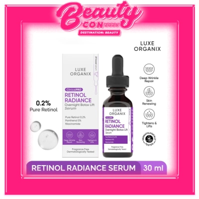 LUXE ORGANIX Clinical Pro Retinol Radiance Serum 30ml