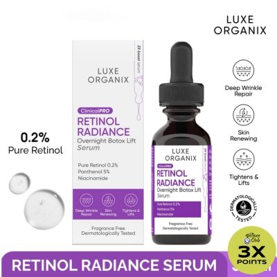 LUXE ORGANIX Clinical Pro Retinol Radiance Serum 30ml