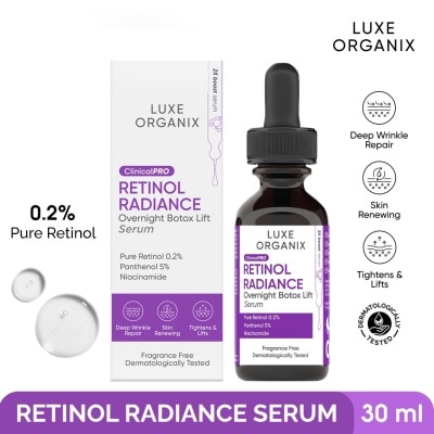 LUXE ORGANIX Clinical Pro Retinol Radiance Serum 30ml