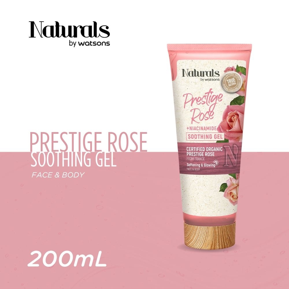 WATSONS Naturals Prestige Rose + Niacinamide Soothing Gel 200Ml