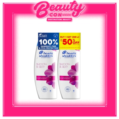 HEAD N SHOULDERS H&S Smooth & Silky 170ML Buy 1 Get 2nd at 50% Off