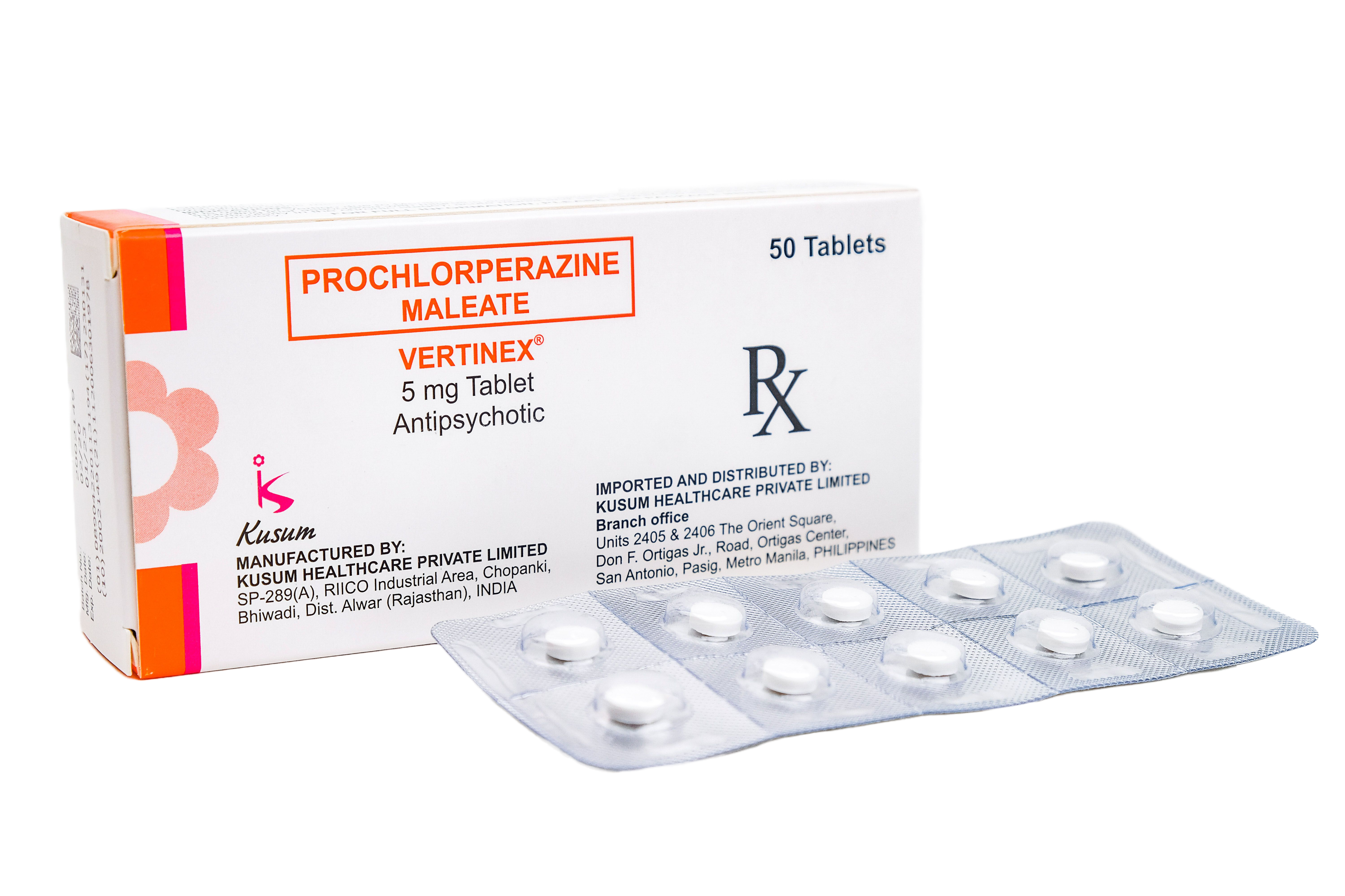 Prochlorpherazine Maleate Box of 50's 5mg [PRESCRIPTION REQUIRED]