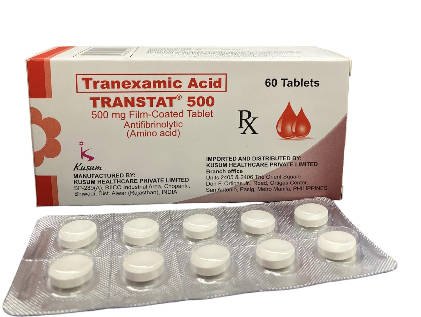 Tranexamic Acid Film-Coated Table 500mg [PRESCRIPTION REQUIRED]