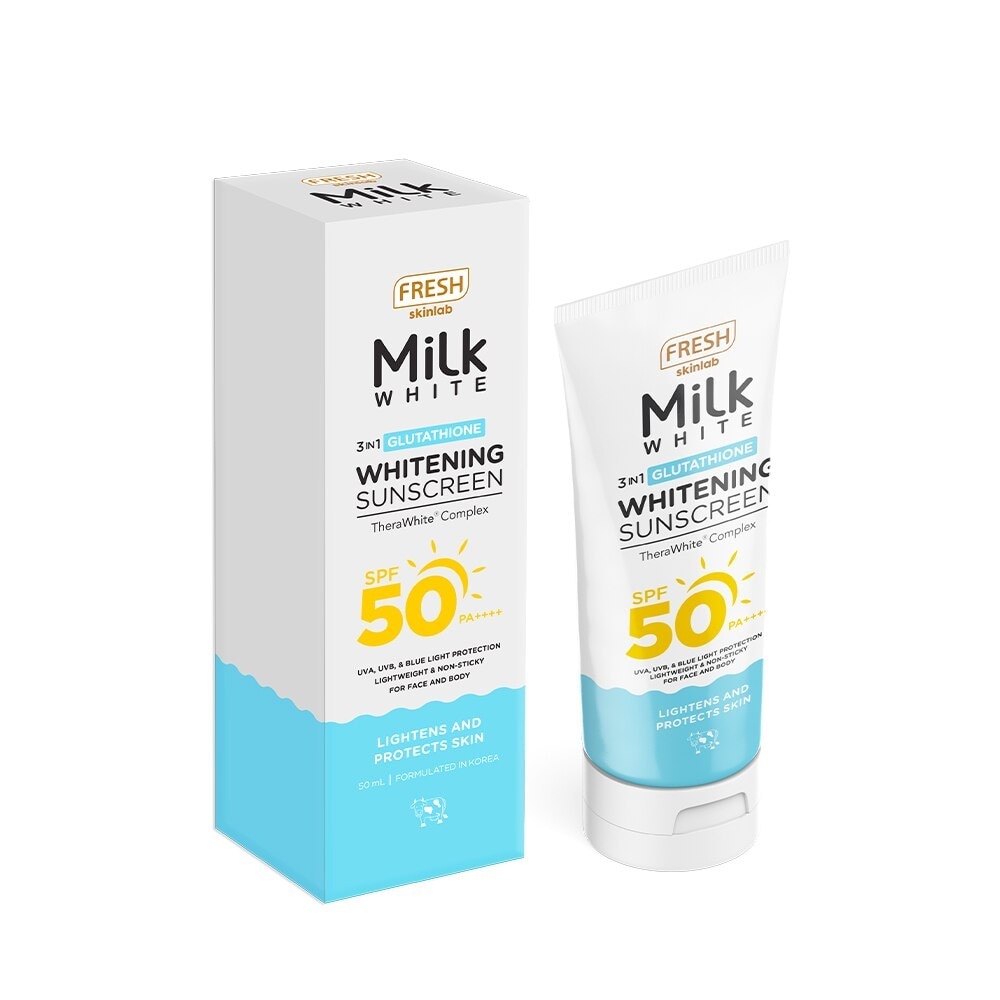 FRESH Skinlab Milk White 3 in 1 Glutathione Whitening Sunscreen SPF 50 50ml