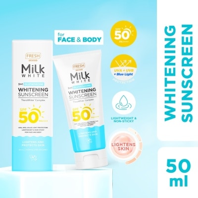 FRESH FRESH Skinlab Milk White 3 in 1 Glutathione Whitening Sunscreen SPF 50 50ml