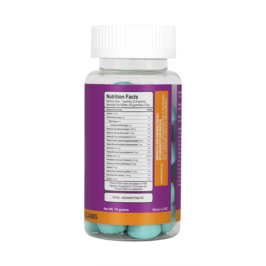 WELLSPRING Biotin With Vitamin A & E Gummies 30s