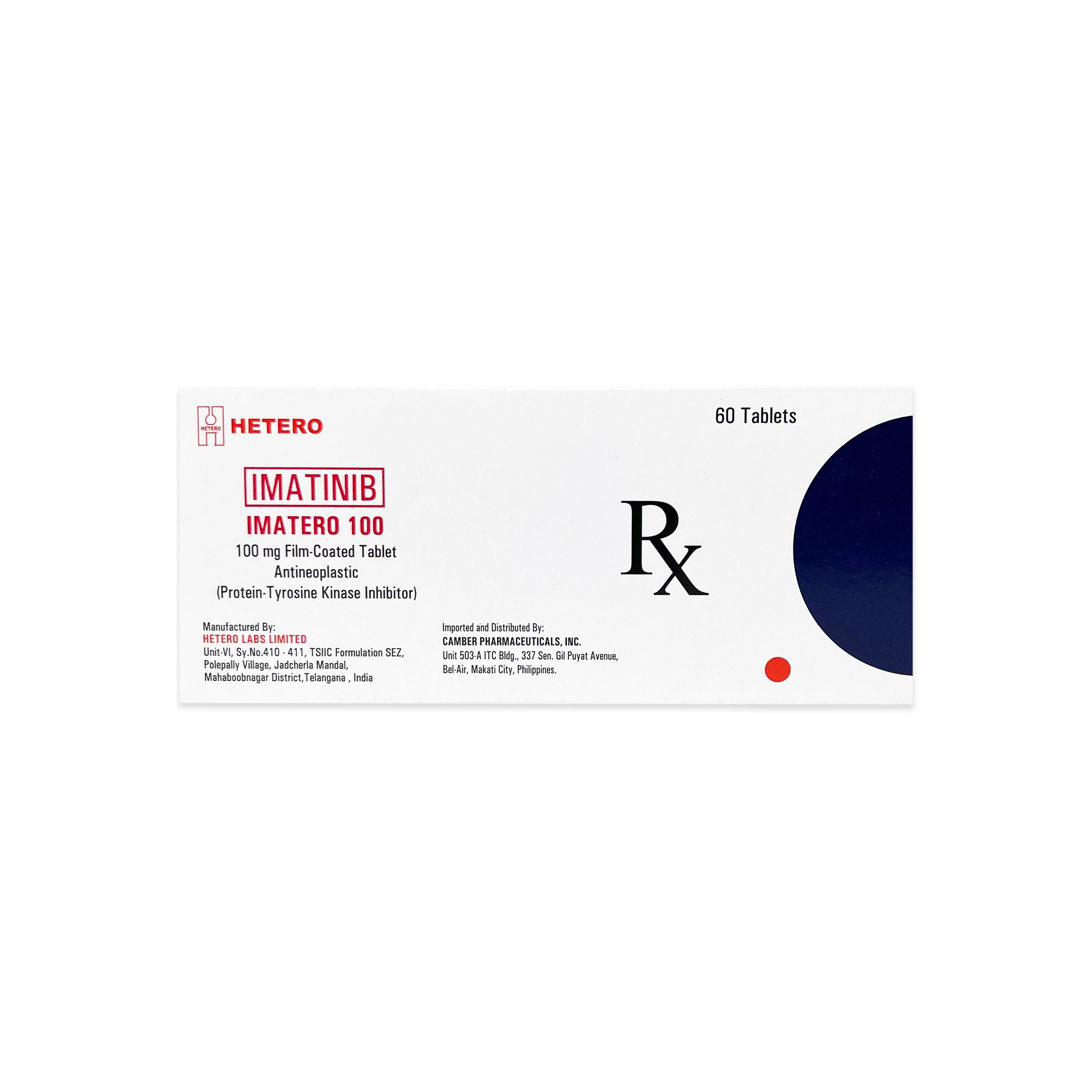 IMATERO Film-Coated Tablet 100mg Sold Per Piece [PRESCRIPTION REQUIRED]
