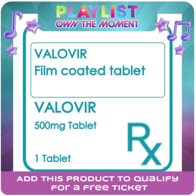 VALOVIR - VALOVIR Film Coated Tablet 500mg Sold Per Piece [PRESCRIPTION REQUIRED]