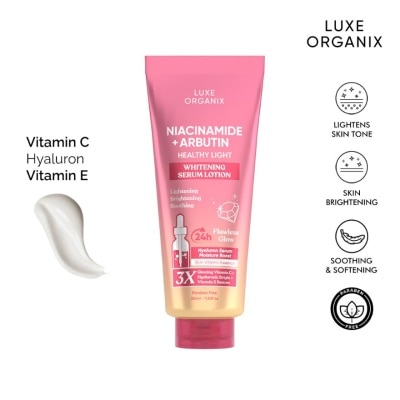 LUXE ORGANIX Niacinamide + Alpha Arbutin Whitening Serum Lotion Buy 1 Take 1 350ml