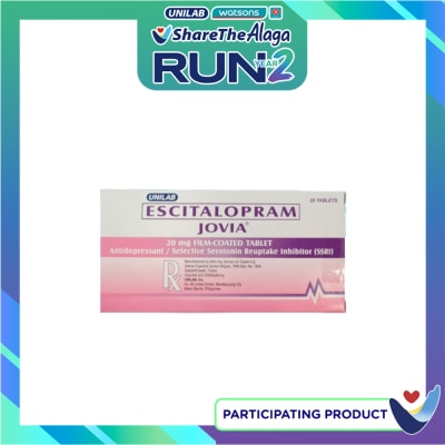 JOVIA Escitalopram Film Coated Tablet 20mg [PRESCRIPTION REQUIRED] image
