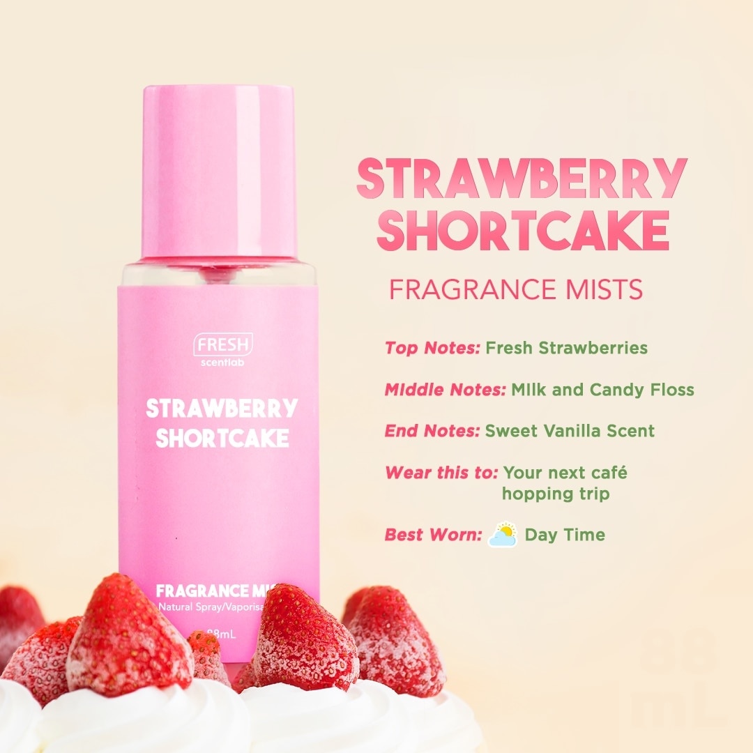 Scentlab Strawberry Shortcake Fragrance Mist 88ml