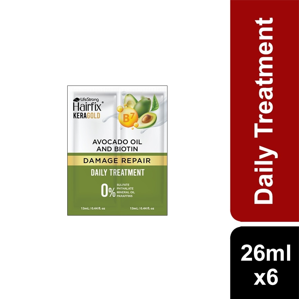 Keragold Avocado & Biotin Damage Repair Treatment 26mlx6pcs