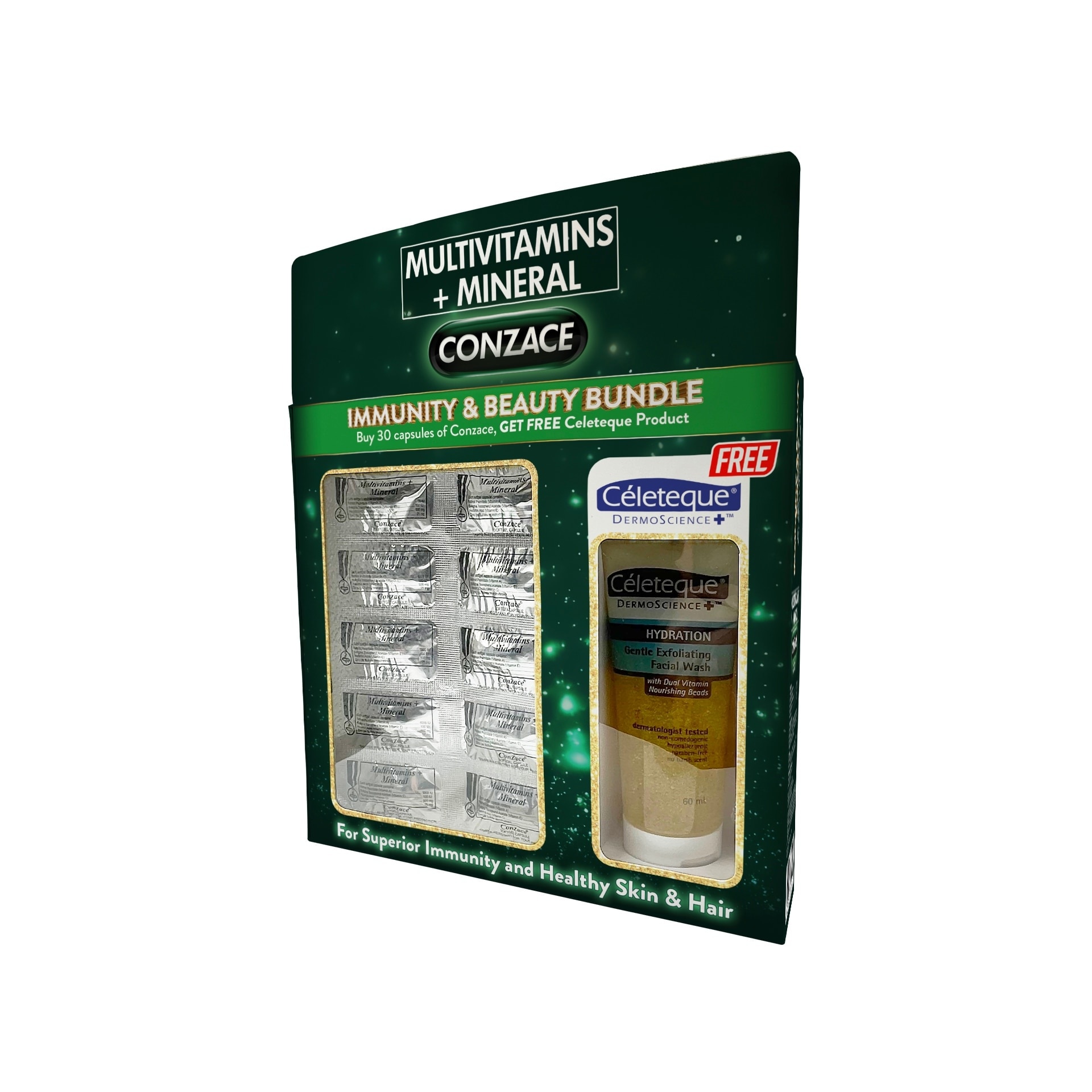 CONZACE 30s With Free CELETEQUE 60ml