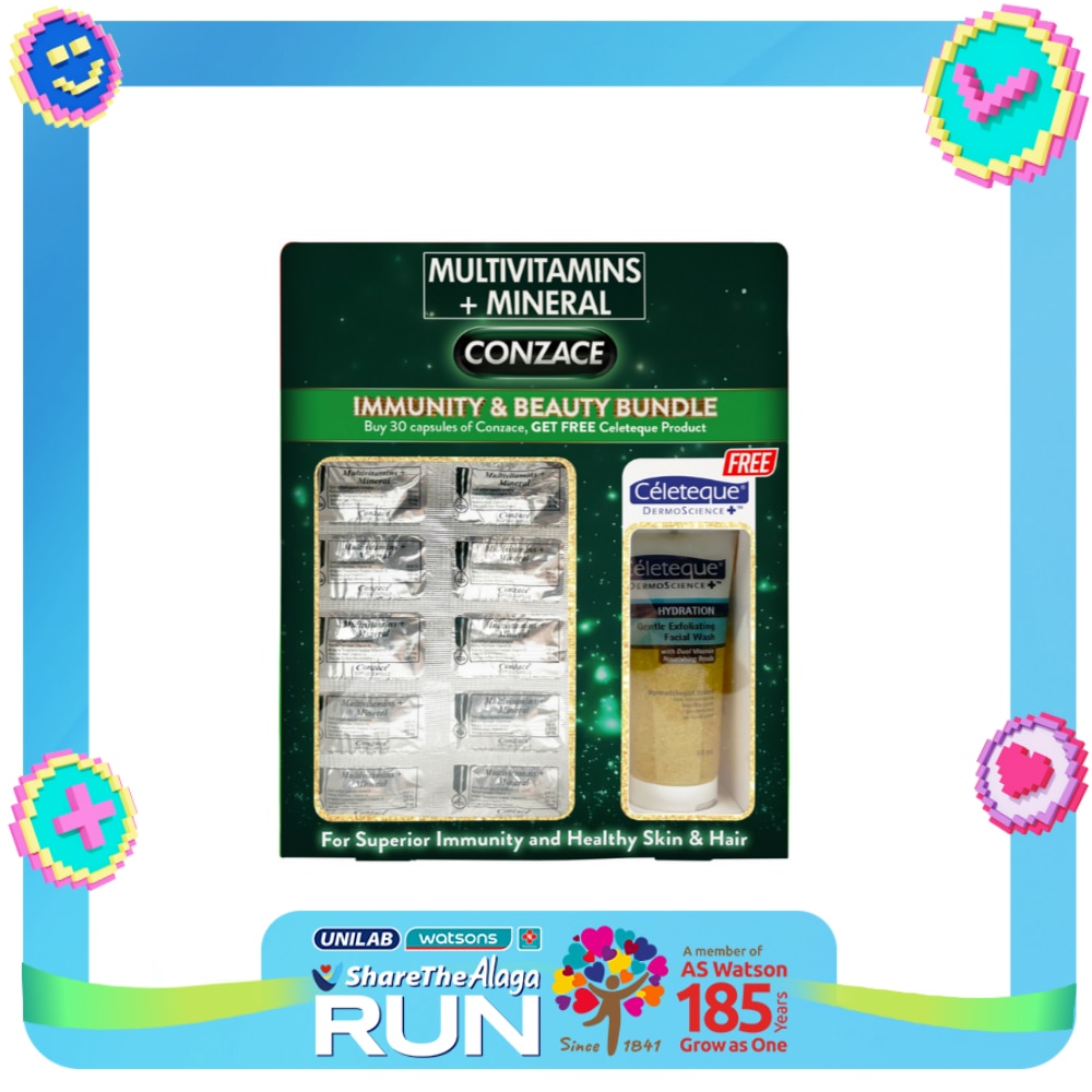 CONZACE 30s With Free CELETEQUE 60ml