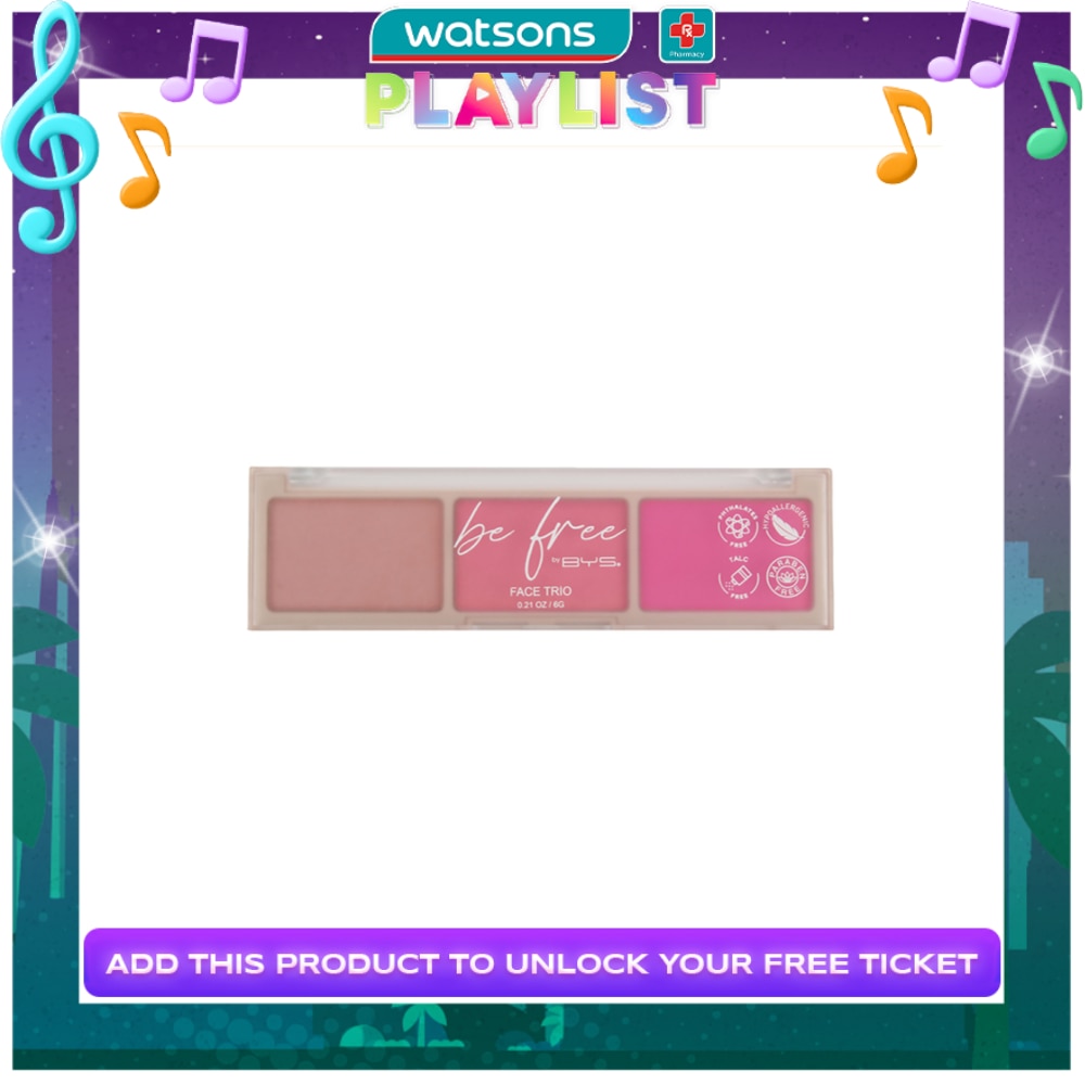 BE FREE by BYS 3pc Face Trio Rose Glow