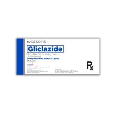 WATSONS GENERICS WATSONS Gliclazide  1Modified-Release Tablet 80mg Sold Per Piece [PRESCRIPTION REQUIRED]