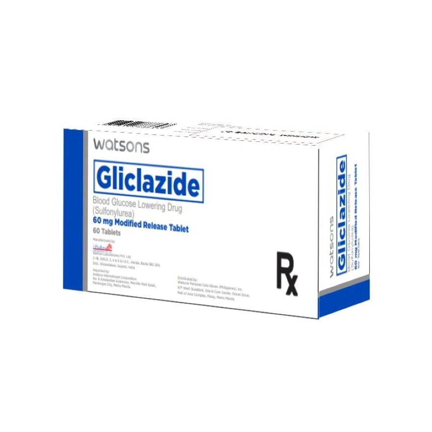 WATSONS Gliclazide  1Modified-Release Tablet 80mg Sold Per Piece [PRESCRIPTION REQUIRED]