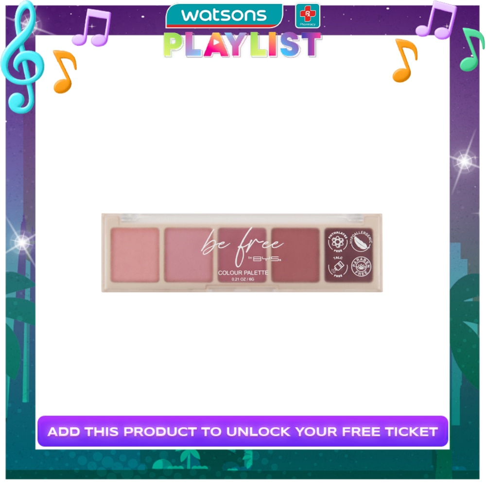 BE FREE by BYS 5pc Palette Rose Delight