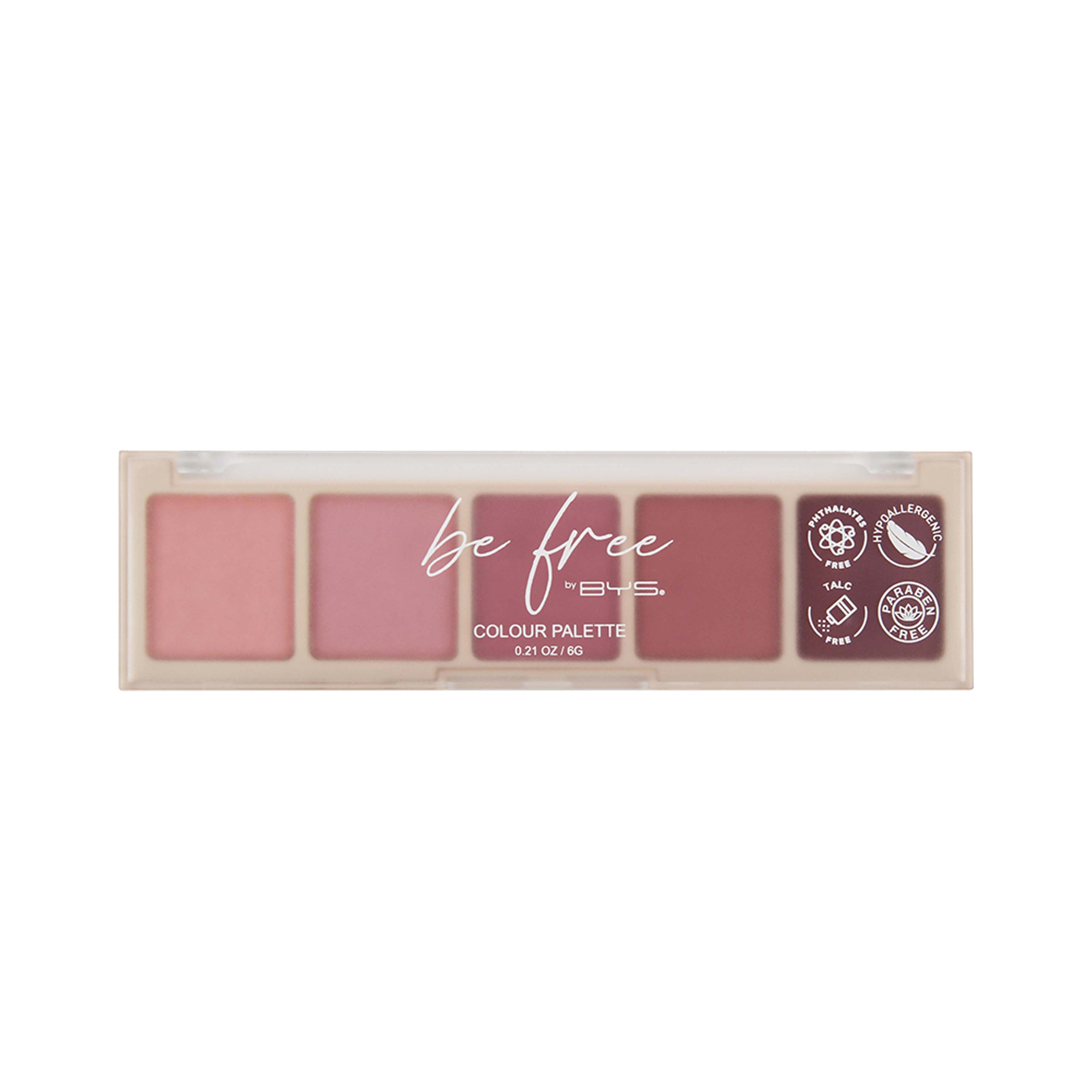 BE FREE by BYS 5pc Palette Rose Delight