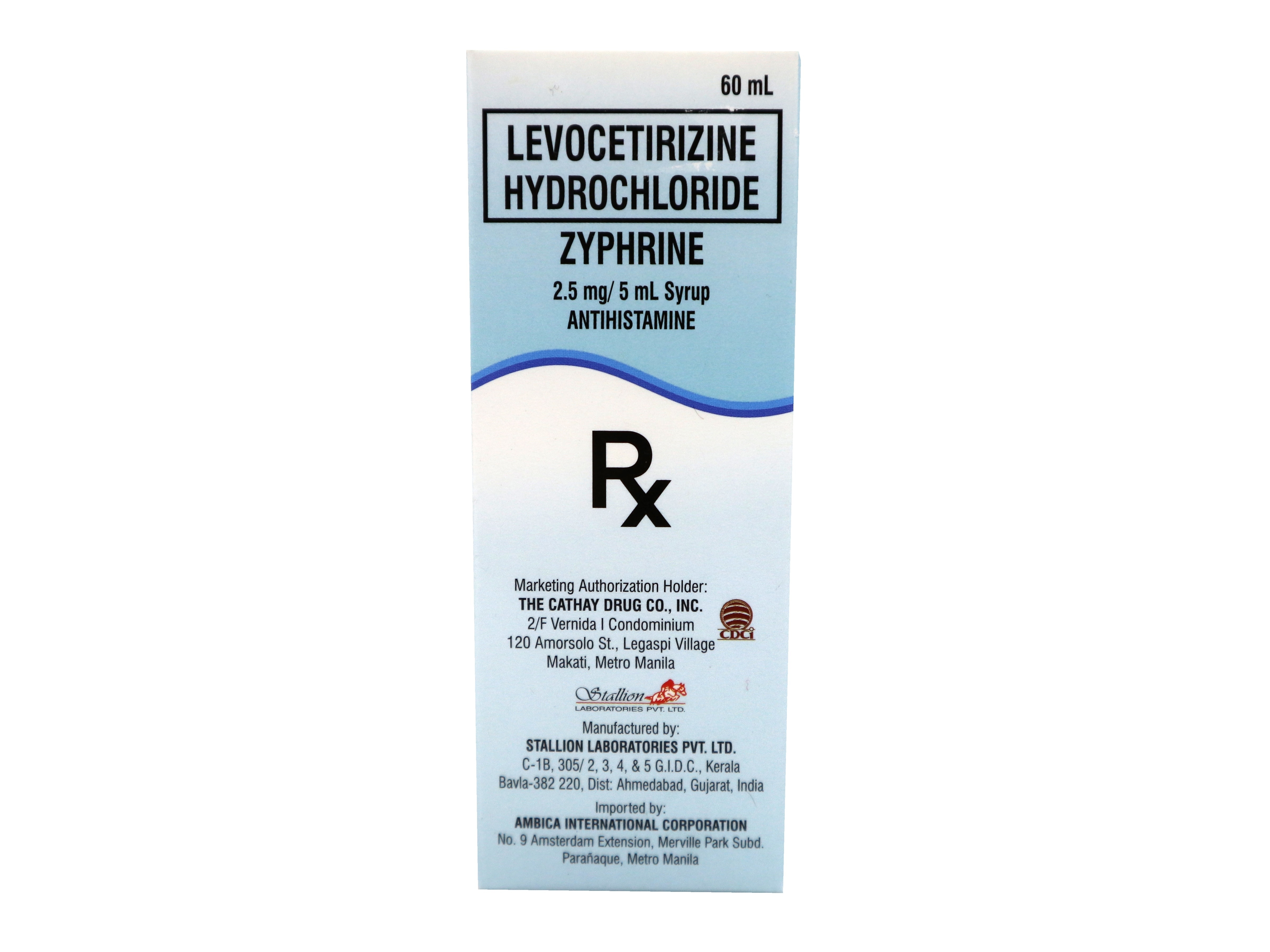 2.5Mg/5Ml Syrup Antihistamine [Prescription Required]