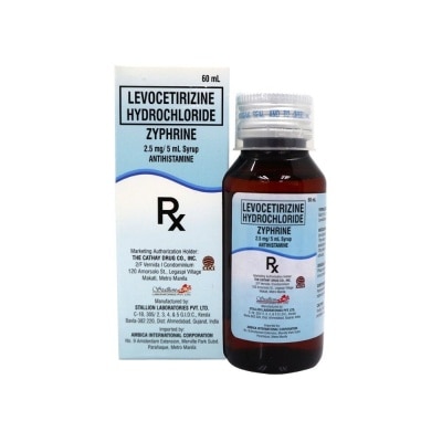 ZYPHRINE 2.5Mg/5Ml Syrup Antihistamine [Prescription Required]