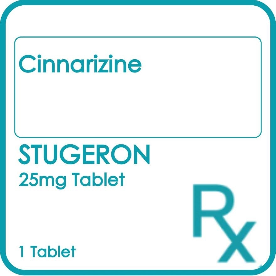 STUGERON Latina Cinnarizine 25mg Sold Per Piece [PRESCRIPTION REQUIRED]