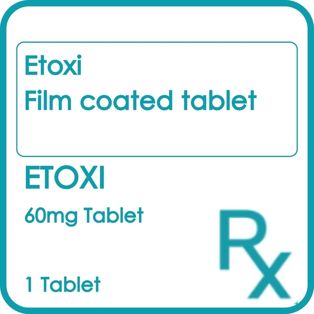 ETOXI 60mg Film Coated Tablet Sold Per Piece [PRESCRIPTION REQUIRED]