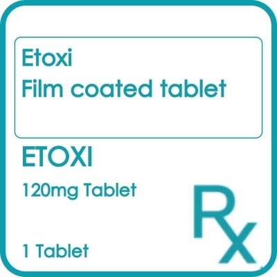 ETOXI ETOXI 120Mg Film Coated Tablet Sold Per Piece [PRESCRIPTION REQUIRED]