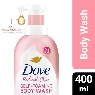 DOVE Cloud Self-Foaming Body Wash Radiant Glow With Niacinamide 400ml