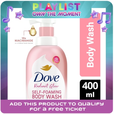 DOVE - Cloud Self-Foaming Body Wash Radiant Glow With Niacinamide 400ml