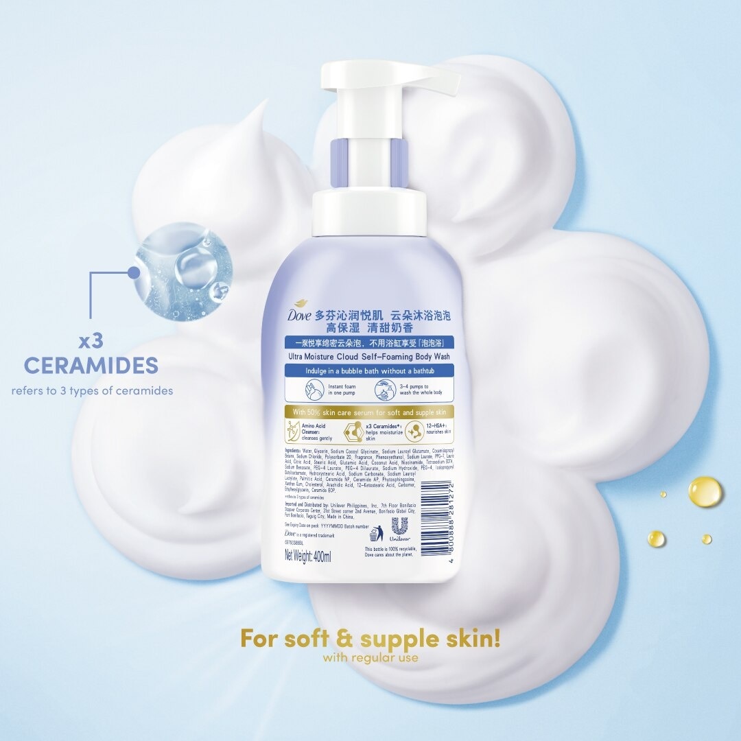 Cloud Self-Foaming Body Wash Ultra Moisture With Triple Ceramides 400ml