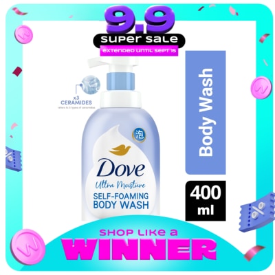 DOVE - Cloud Self-Foaming Body Wash Ultra Moisture With Triple Ceramides 400ml image