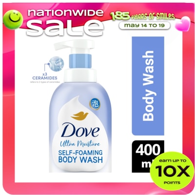 DOVE - Cloud Self-Foaming Body Wash Ultra Moisture With Triple Ceramides 400ml