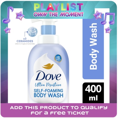 DOVE - Cloud Self-Foaming Body Wash Ultra Moisture With Triple Ceramides 400ml