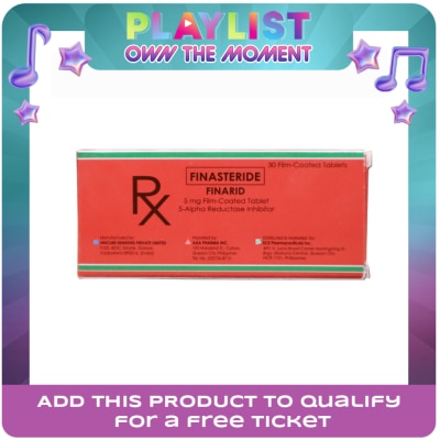 FINARID - FINARID Finasteride 5mg Film-coated Tablet 5 Alpha Reductase Inhibitor Sold Per Piece [PRESCRIPTION REQUIRED]