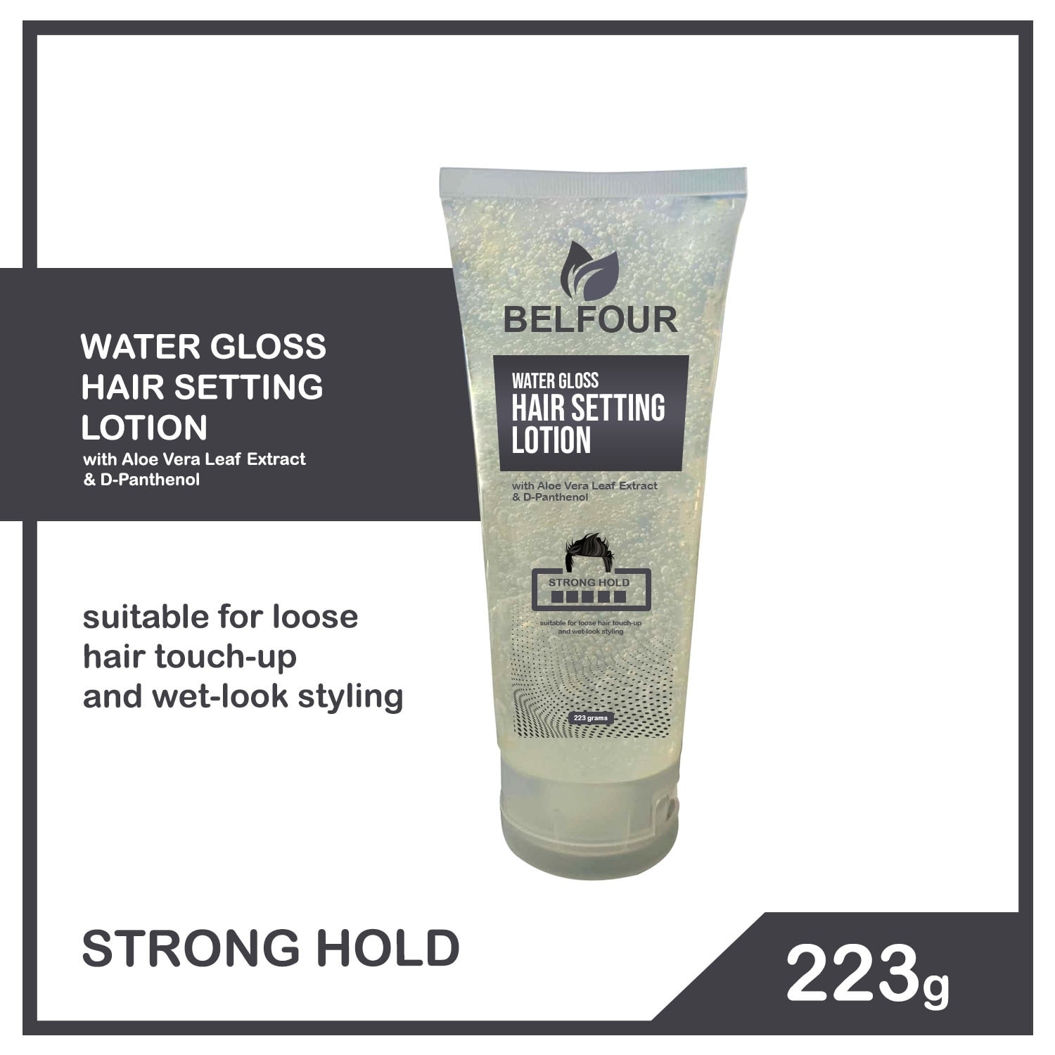 BELFOUR Water Gloss Hair Setting Lotion Strong Hold 223g