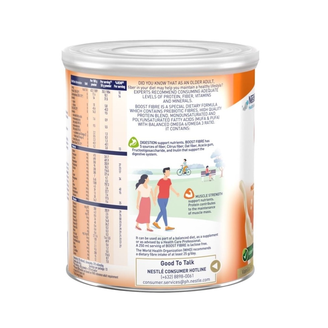 BOOST Fibre Lactose Free Vanilla Flavor 800g