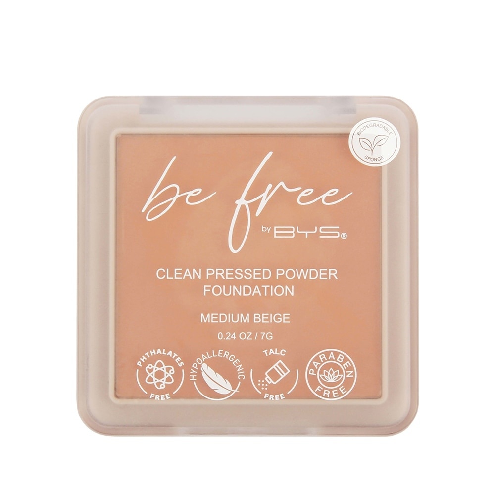 BE FREE by BYS Pressed Powder Medium Beige 7G