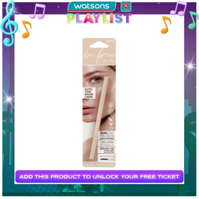 BYS BYS BE FREE Auto Thin Brow Liner - Caramel