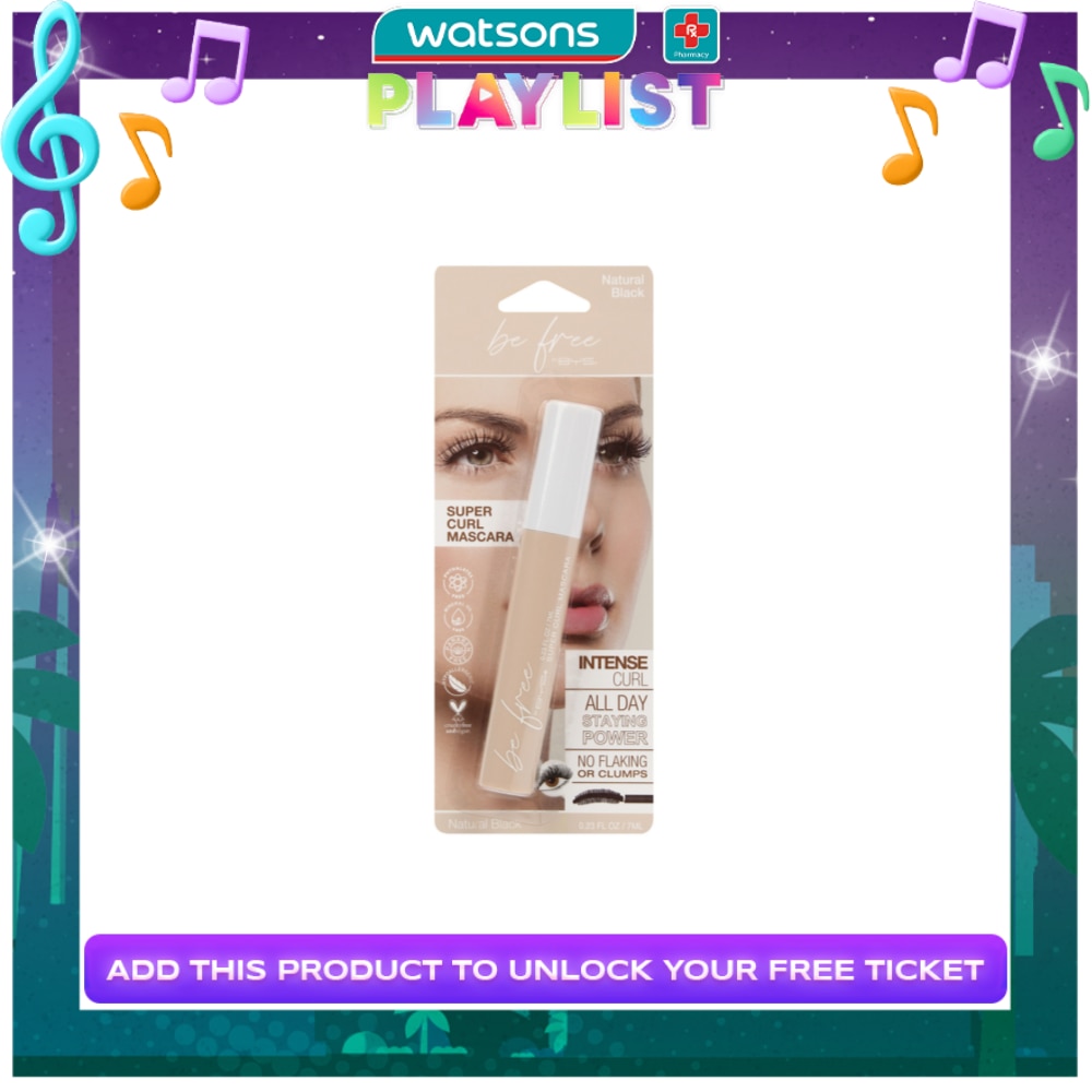 BYS BE FREE Super Curl Mascara Natural Black