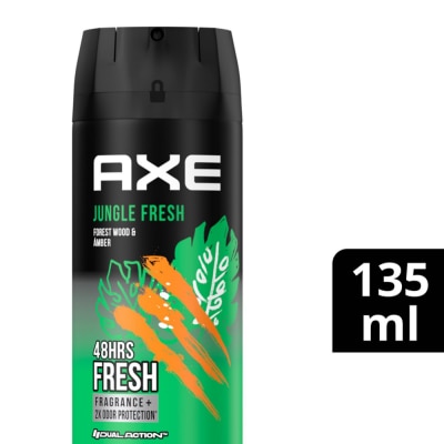 AXE AXE Jungle Fresh Forest Wood And Amber 48hrs Deodorant Bodyspray 135ml