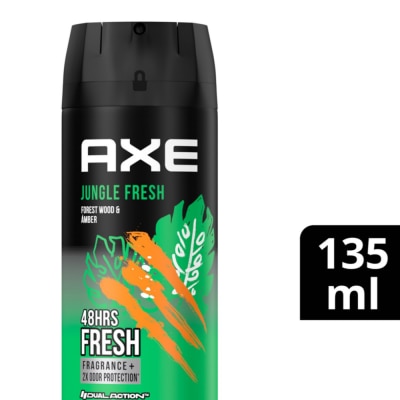 AXE - AXE Jungle Fresh Forest Wood And Amber 48hrs Deodorant Bodyspray 135ml