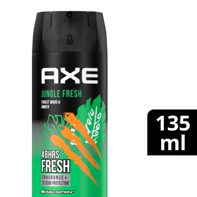 AXE AXE Jungle Fresh Forest Wood And Amber 48hrs Deodorant Bodyspray 135ml