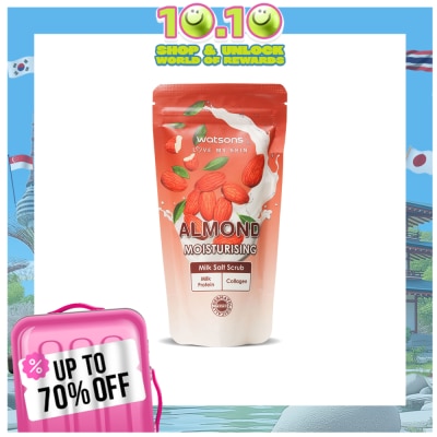 WATSONS WATSONS Moisturizing Milk Collagen And Almond Milk Salt Scrub 300g
