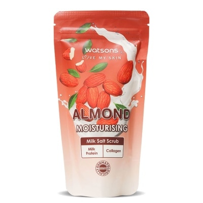 WATSONS WATSONS Moisturizing Milk Collagen And Almond Milk Salt Scrub 300g