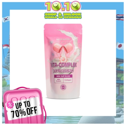 WATSONS WATSONS Revitalising Milk Collagen And Vita-Complex Milk Salt Scrub 300g